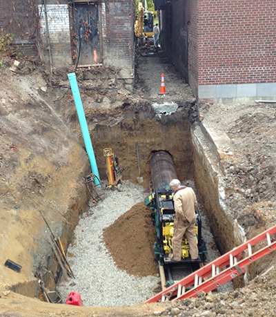 Water and Sewage Work Begins on Garden Theater Block