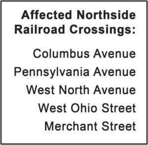 Northside Railroad Crossings Affected by Norfolk Southern Double-Stacked Trains