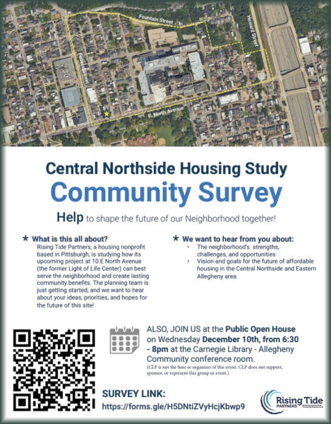 Rising Tide Partners: Survey and Open House Flyer