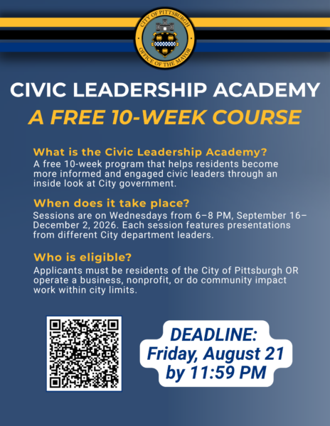 Civic Leadership Academy 2026 Flyer